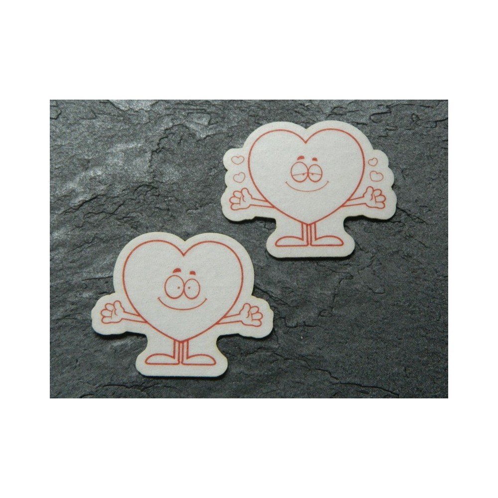 Edible paper - love hearts - 8pc