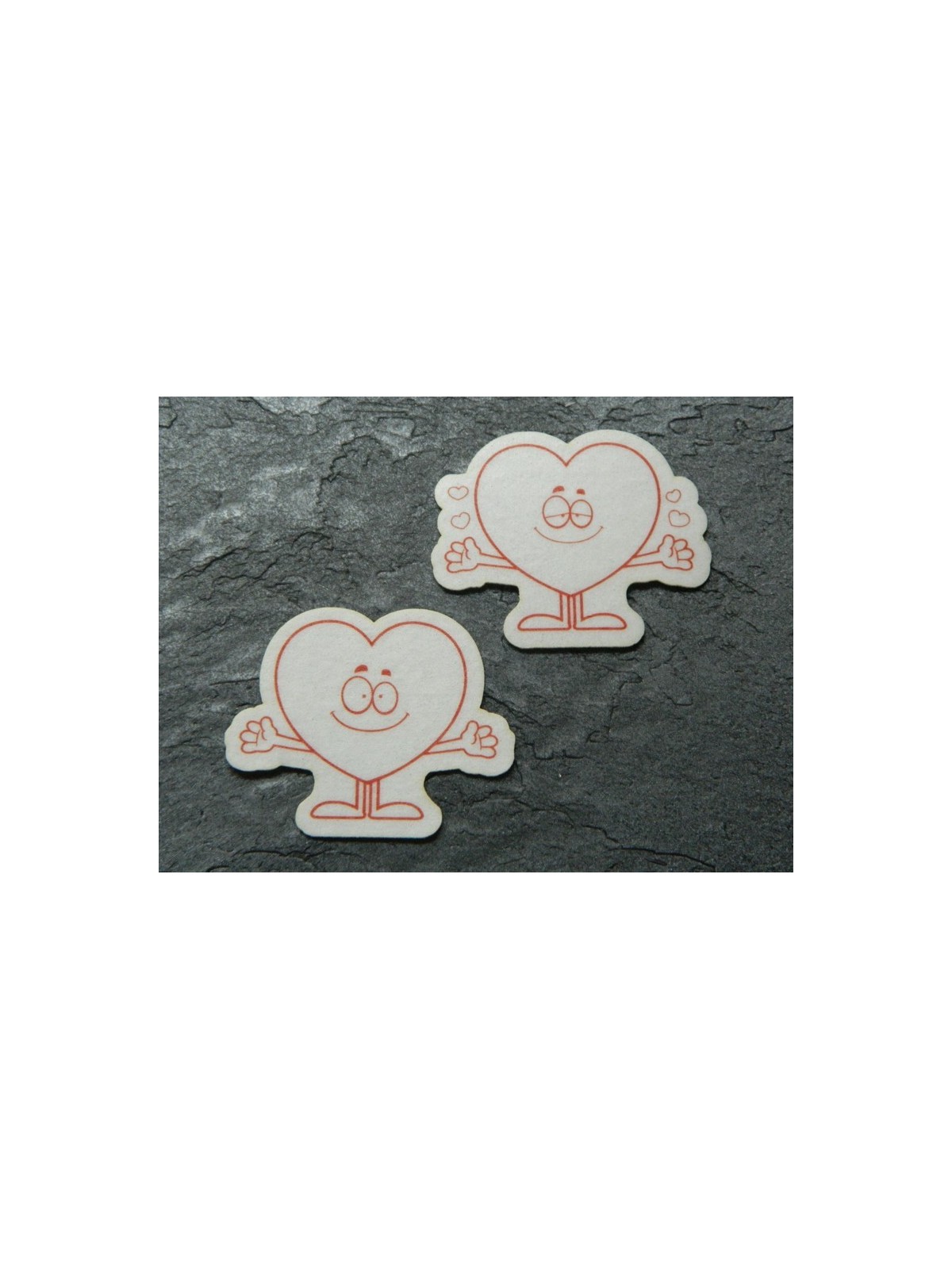 Edible paper - love hearts - 8pc