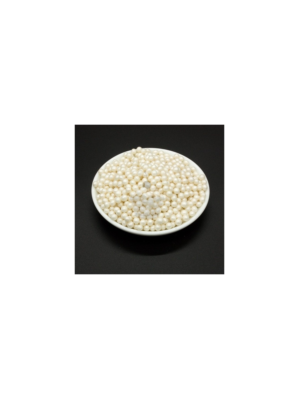 Sugared almonds - white pearl - 100g