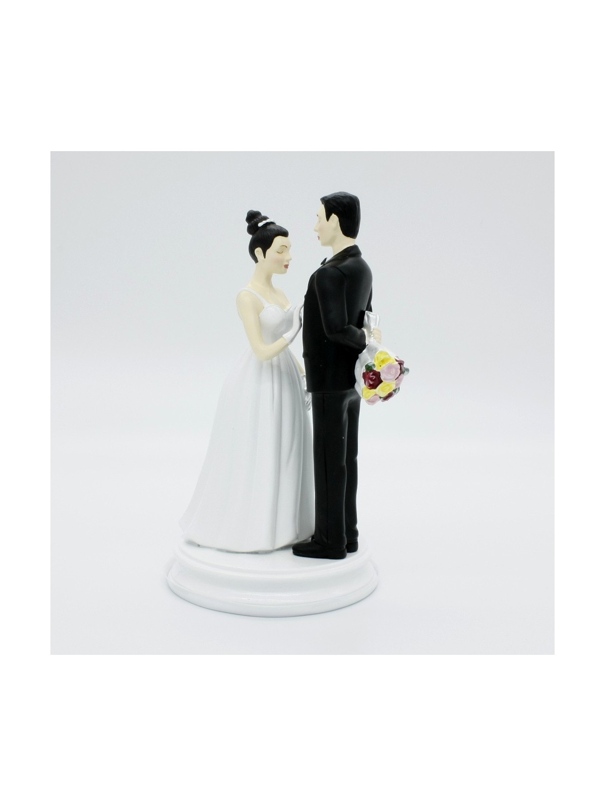 Wedding cake toppers - with a bouquet