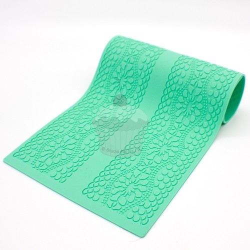 Silicone stencil for edible lace - wave