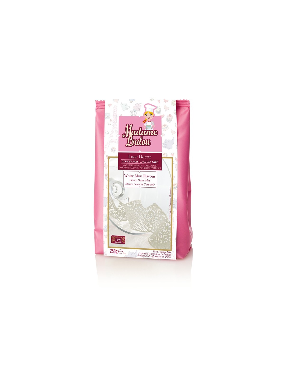 Madame LouLou - edible white lace 250g