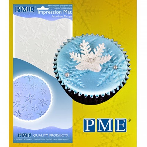 PME Snowflake Impression Mat - snowflakes