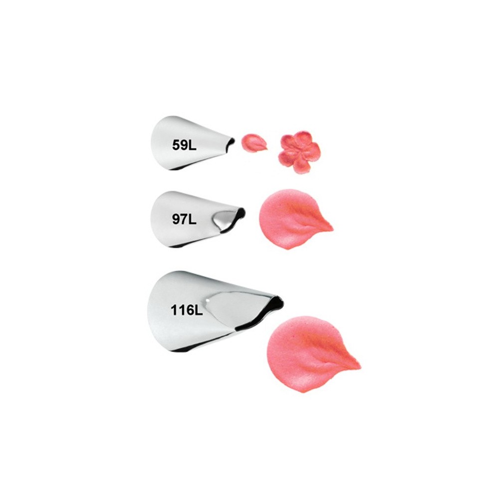 Wilton Decorating Tip Set Left Handed nr.59L, nr.97L, nr.116L