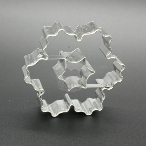 Cookie cutter - Scalloped flower + star