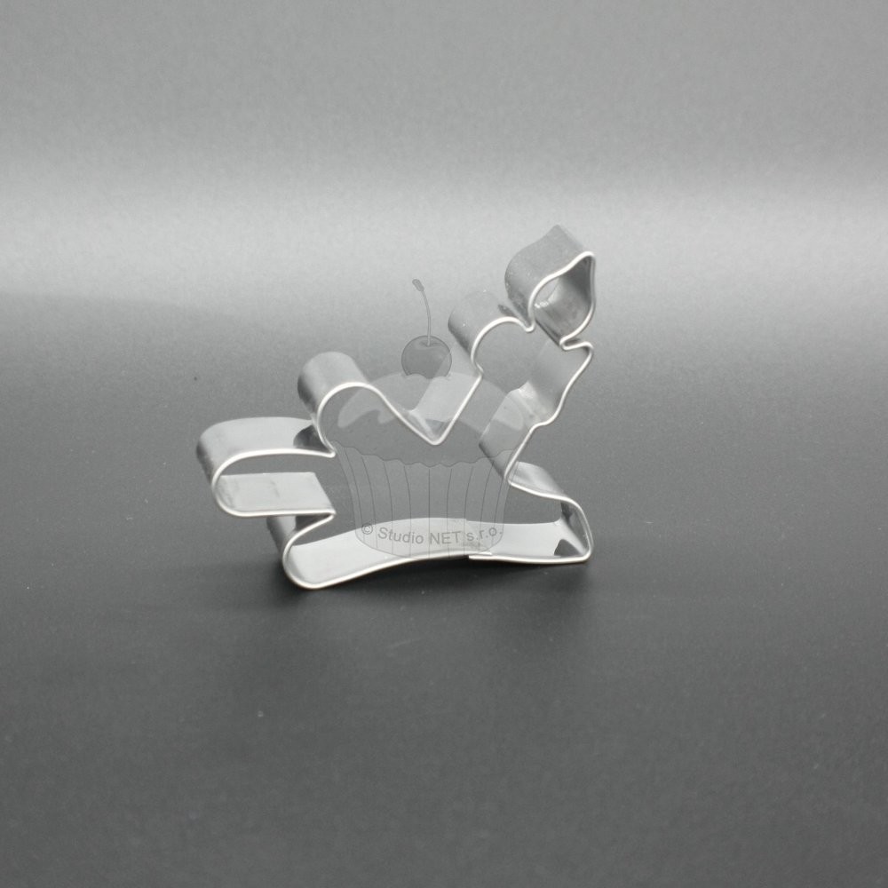 Stainless steel cookie cutter - Christmas candle