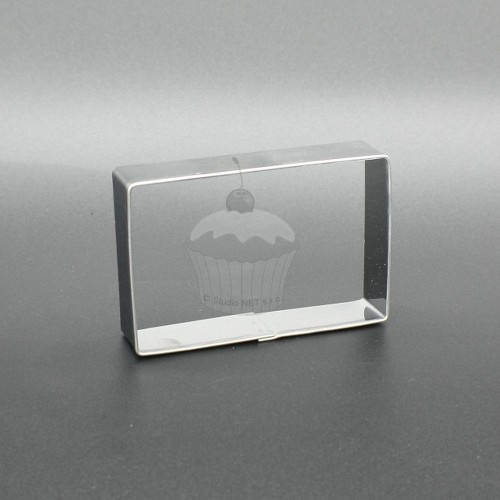 Stainless Steel Cookie Cutter - Rectangle 6.3 x 4.1cm