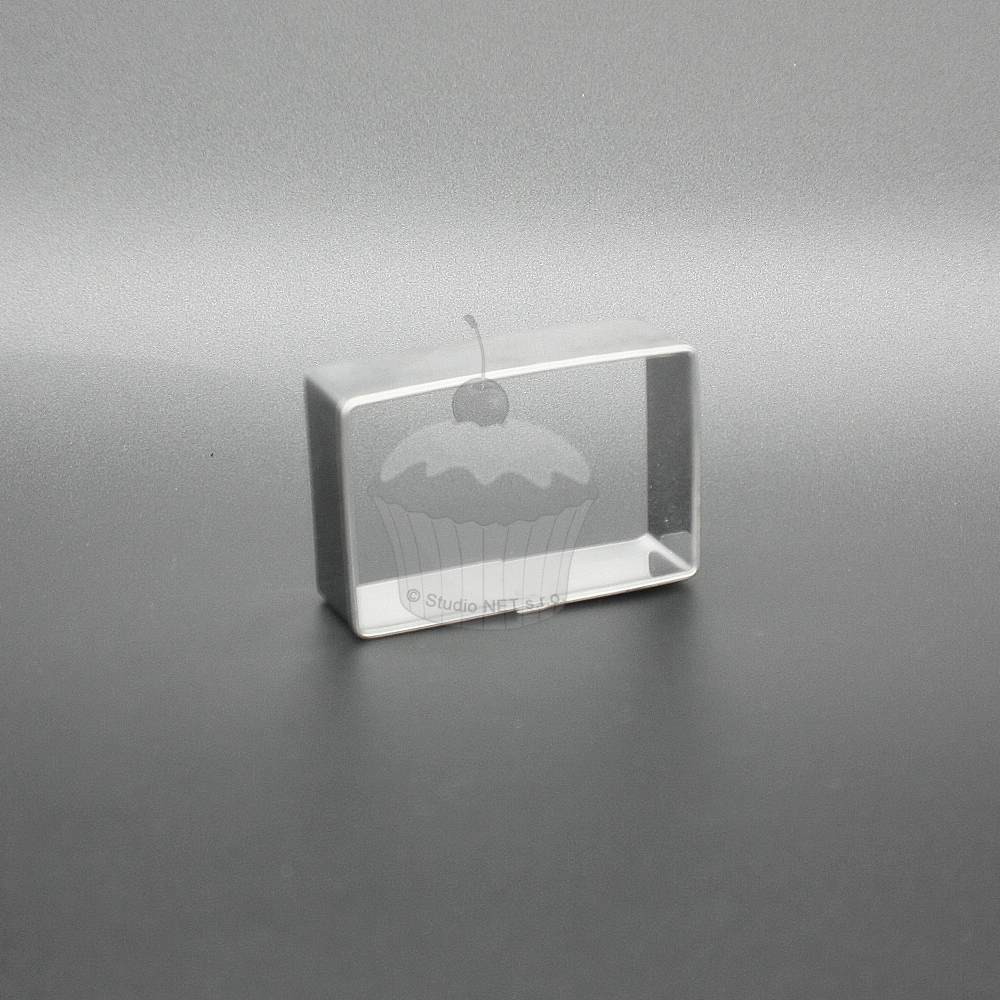 Stainless steel cutter - Rectangle 3,2 x 2,1 cm