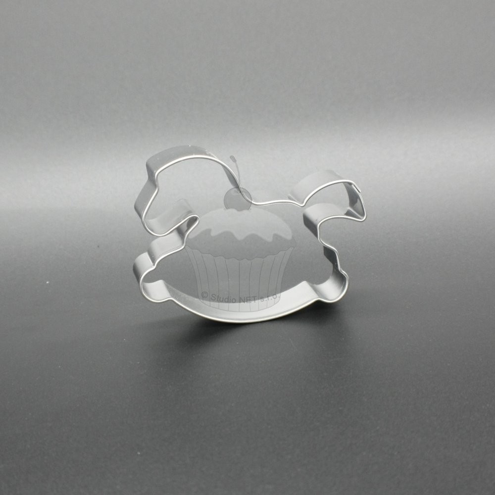 Stainless steel cookie cutter - rocking horse