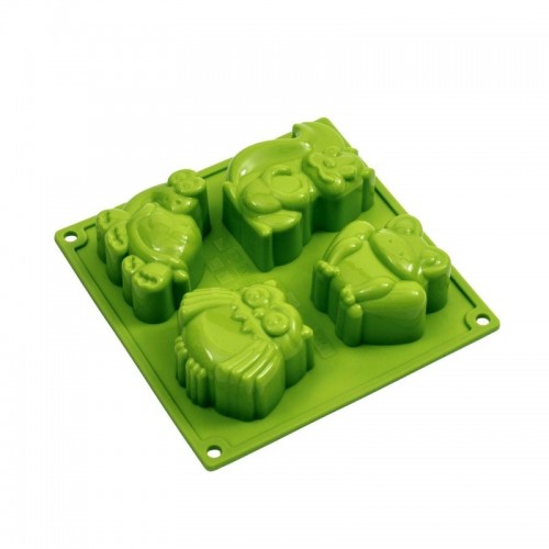 Pavoni - Silicone Mold - Owl, frog, turtle, squirrel