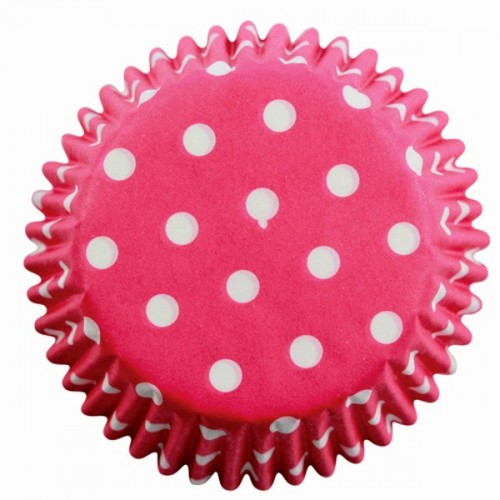 PME Pink Polka Dot Cupcake Cases 60pcs