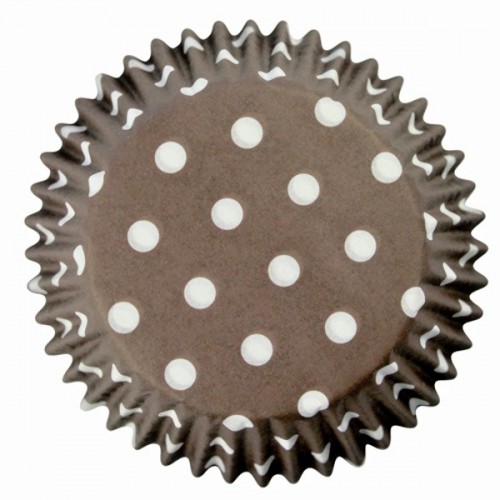 PME Baking Cups Polka Dots Brown pk/60