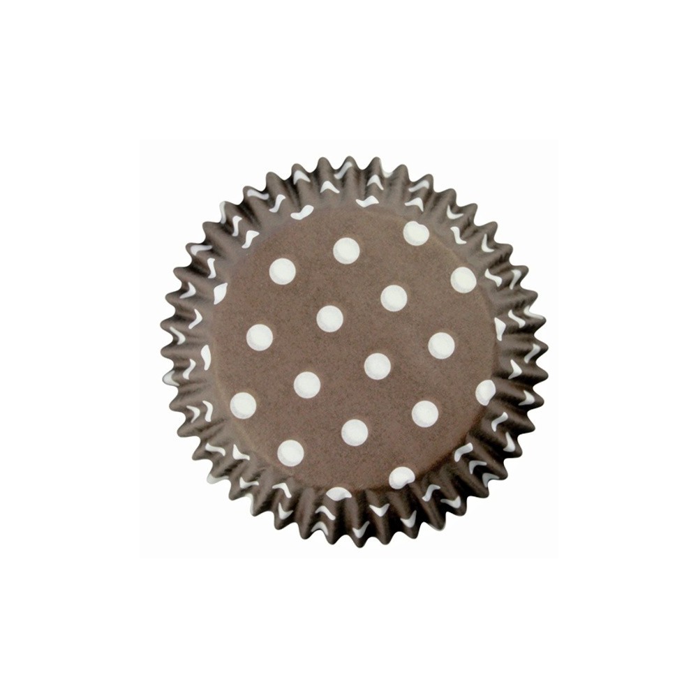 PME Baking Cups Polka Dots Brown pk/60