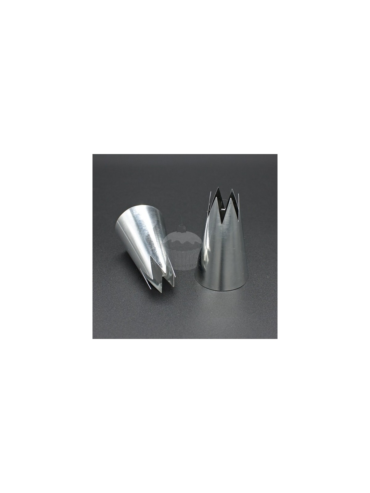 Zdobící špička - řezaná rovná velká věnečková 12mm  - 6 zubů