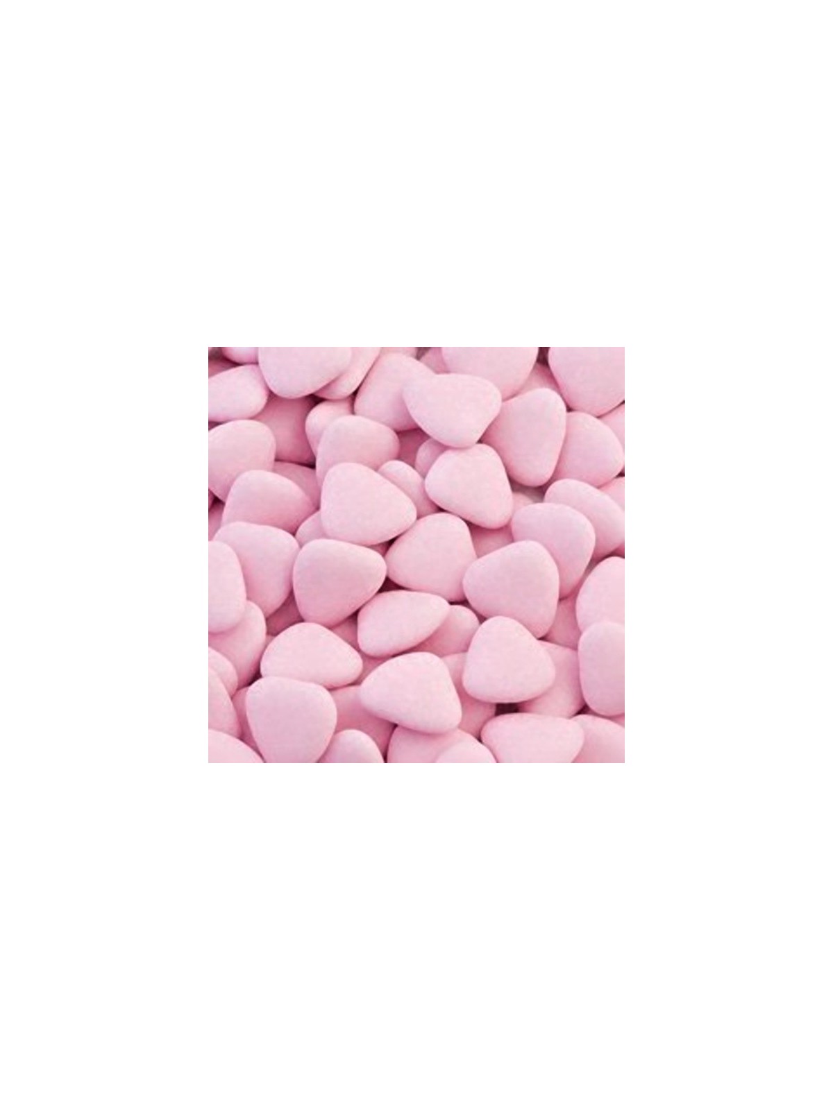 Čokoládová srdíčka růžová - 100g
