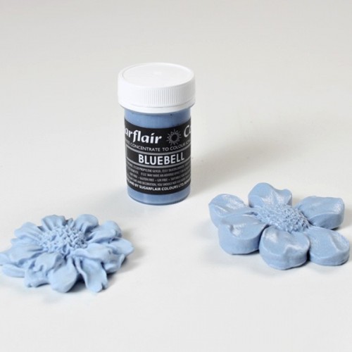 Sugarflair gélová farba - sivomodrá - Pastel BLUEBELL