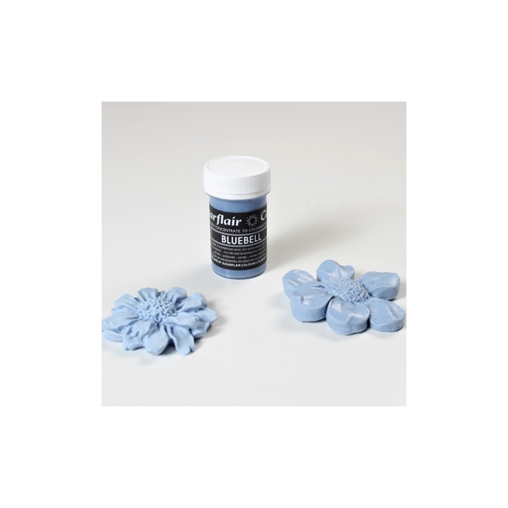 Sugarflair gel colour - greyish blue - Pastel BLUEBELL