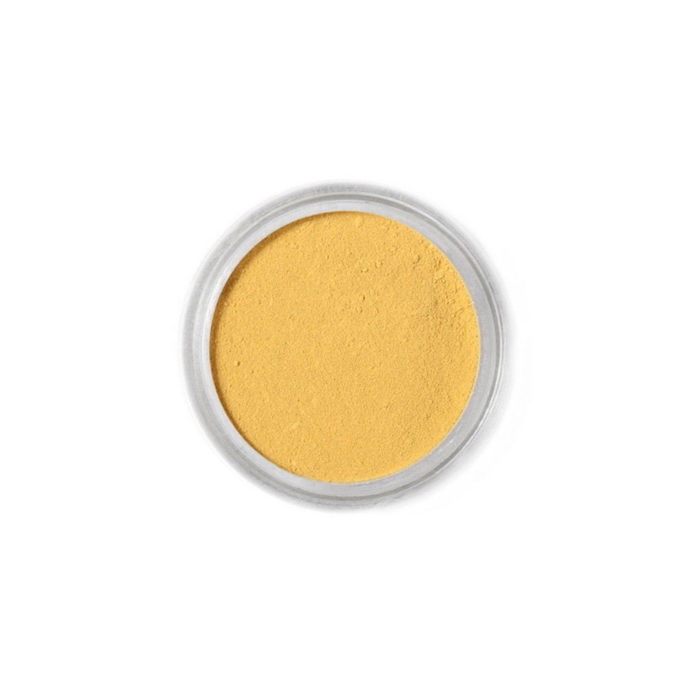Jedlá prachová farba Fractal - Mustard Yellow, Mustarsárga (2 g)