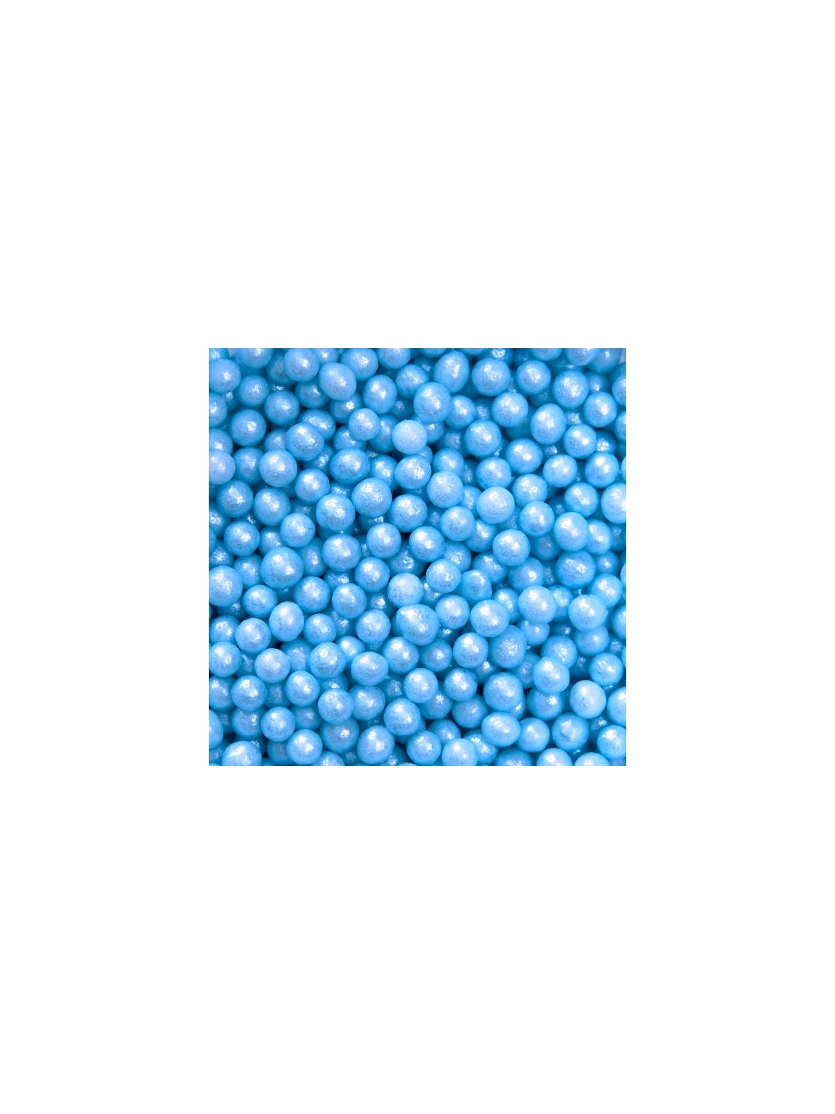 Cukrovej perličky 4mm - modrá perleť - 100g