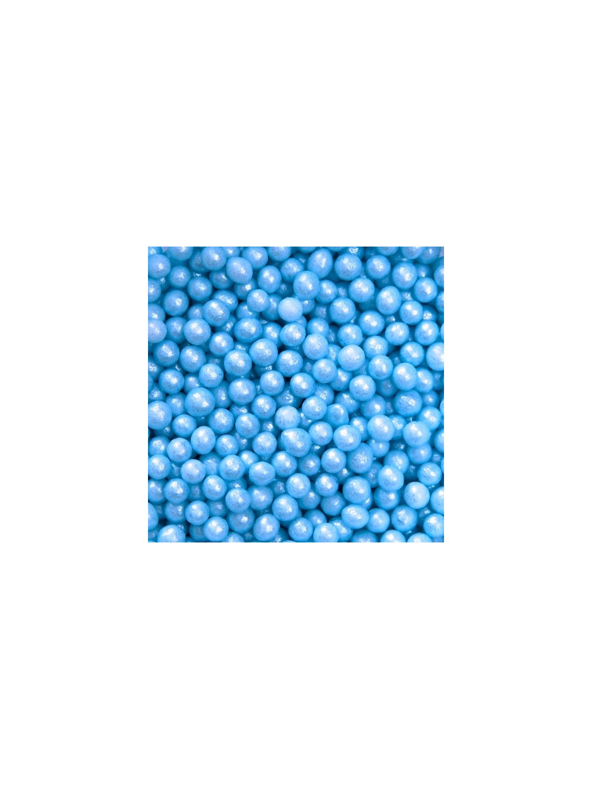 Zuckerperlen 4mm - perlblau - 100g