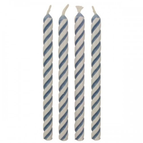 PME Pillar Candle - blue medium 24pcs