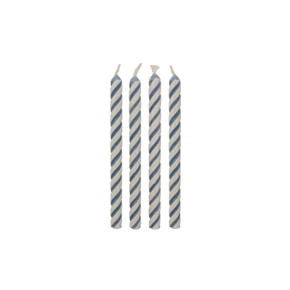 PME Pillar Candle - blue medium 24pcs