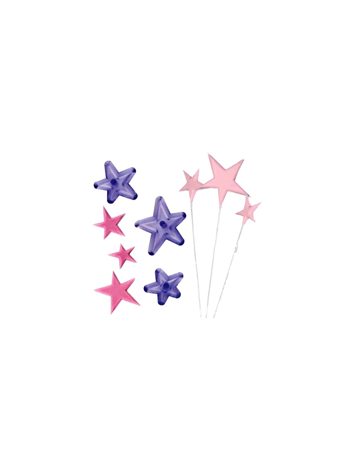 EAT - patchwork stars - 3 pcs