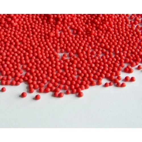 Sugar pearls tiny  red - 100g