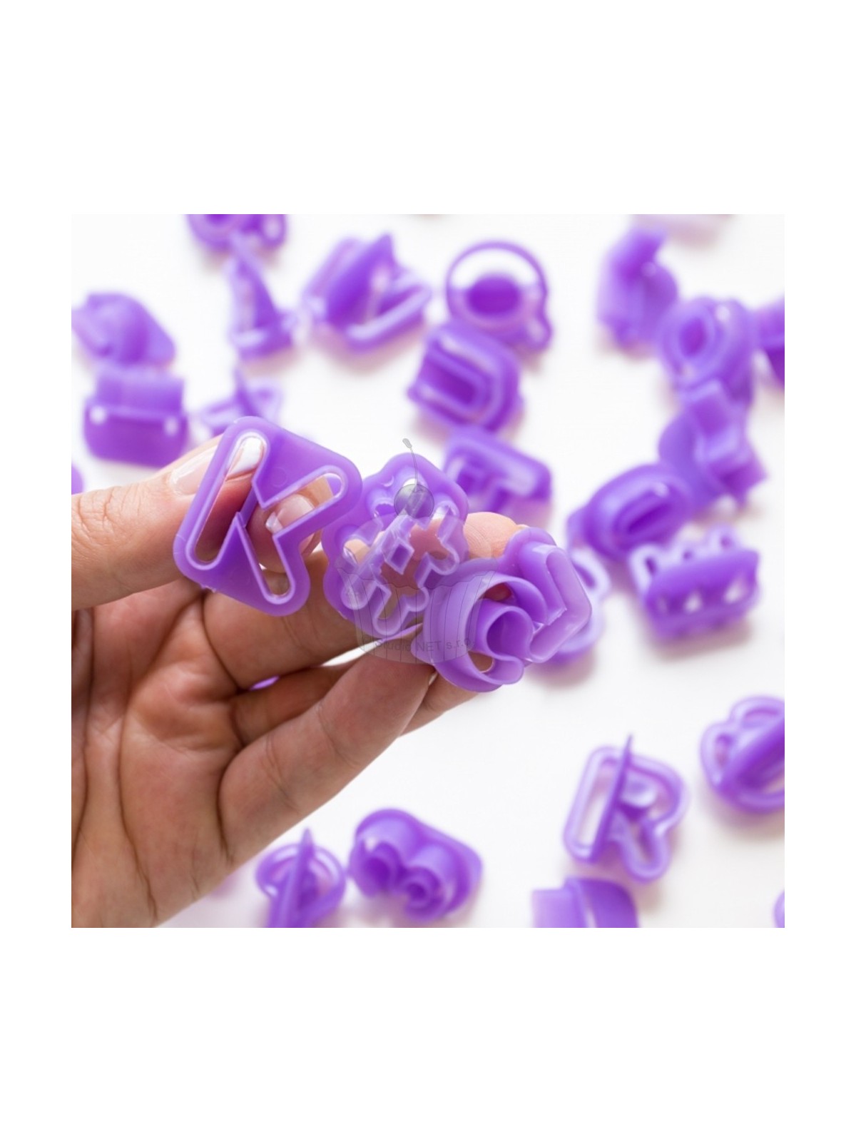 Purple alphabet - 40pcs