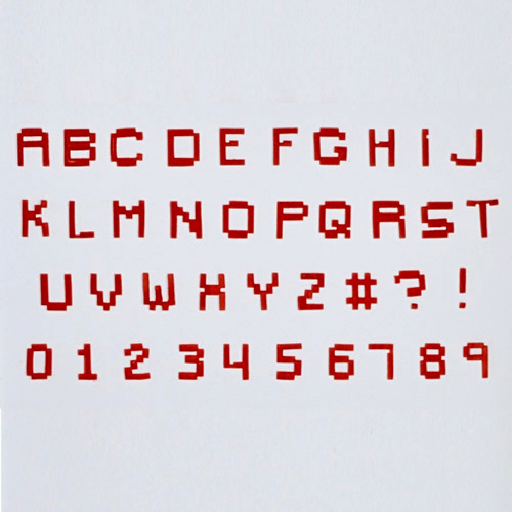 FMM Velká abeceda a čísla - Pixel
