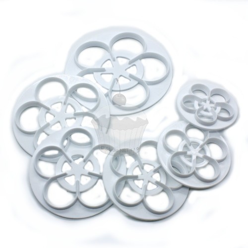 Set Cutter Easy Rose  - 6pcs