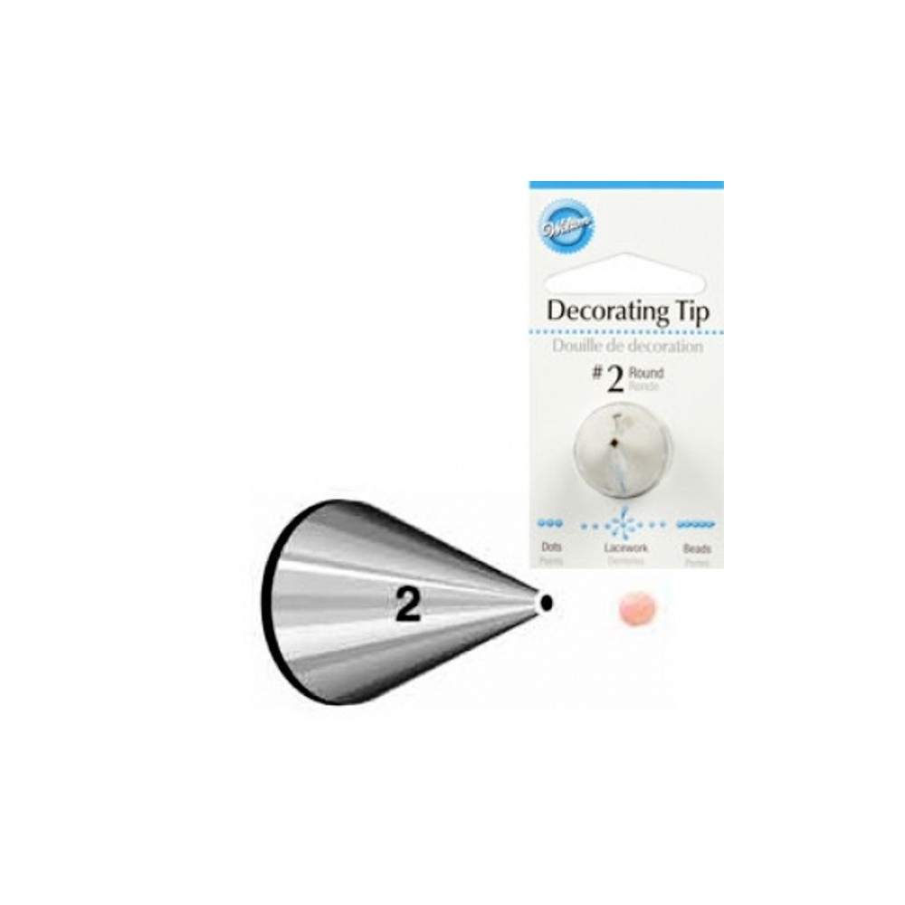 Wilton Decorating Tip 002 Round Carded