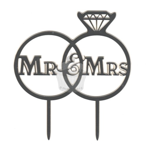 Topper Large - Mr. and Mrs. - 1pcs