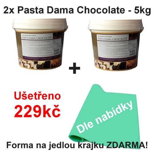 2x Pasta Dama Chocolate - 5kg + silicon matte für essbare Spitze