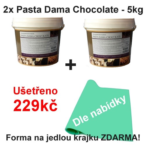 2x Pasta Dama Schokolade - 5kg + kostenlose Spitze