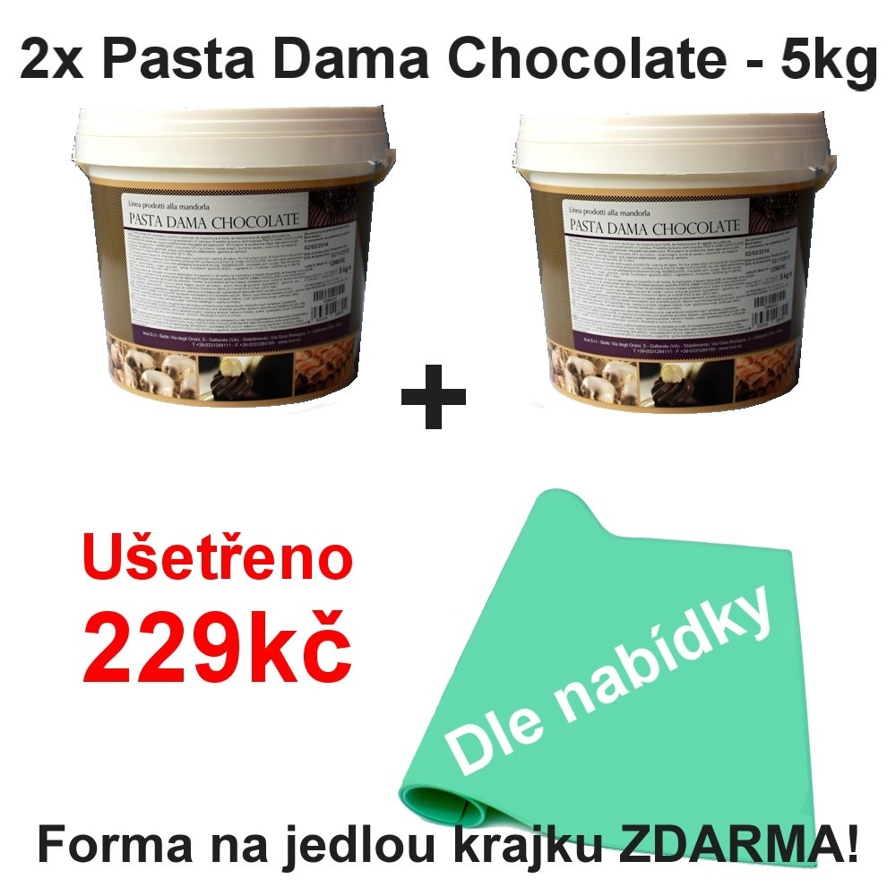 2x Pasta Dáma Čokoláda - 5kg + čipka zdarma