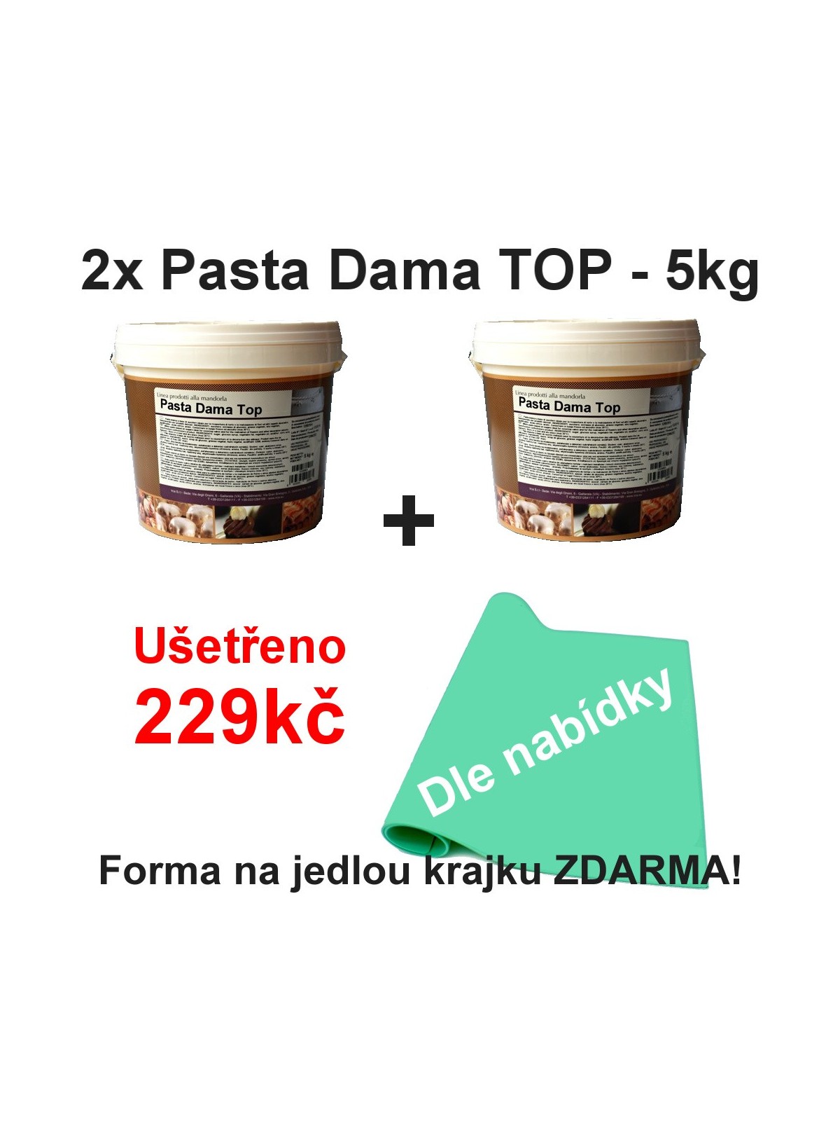 2x Makaron Dama TOP - 5kg + koronka gratis