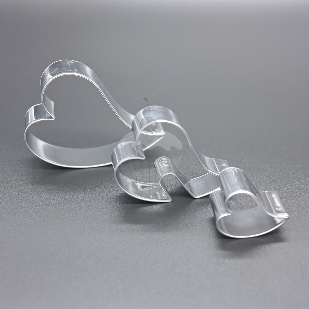 Stainless Steel Cookie Cutters - Valentine's Set IV (3 pcs)