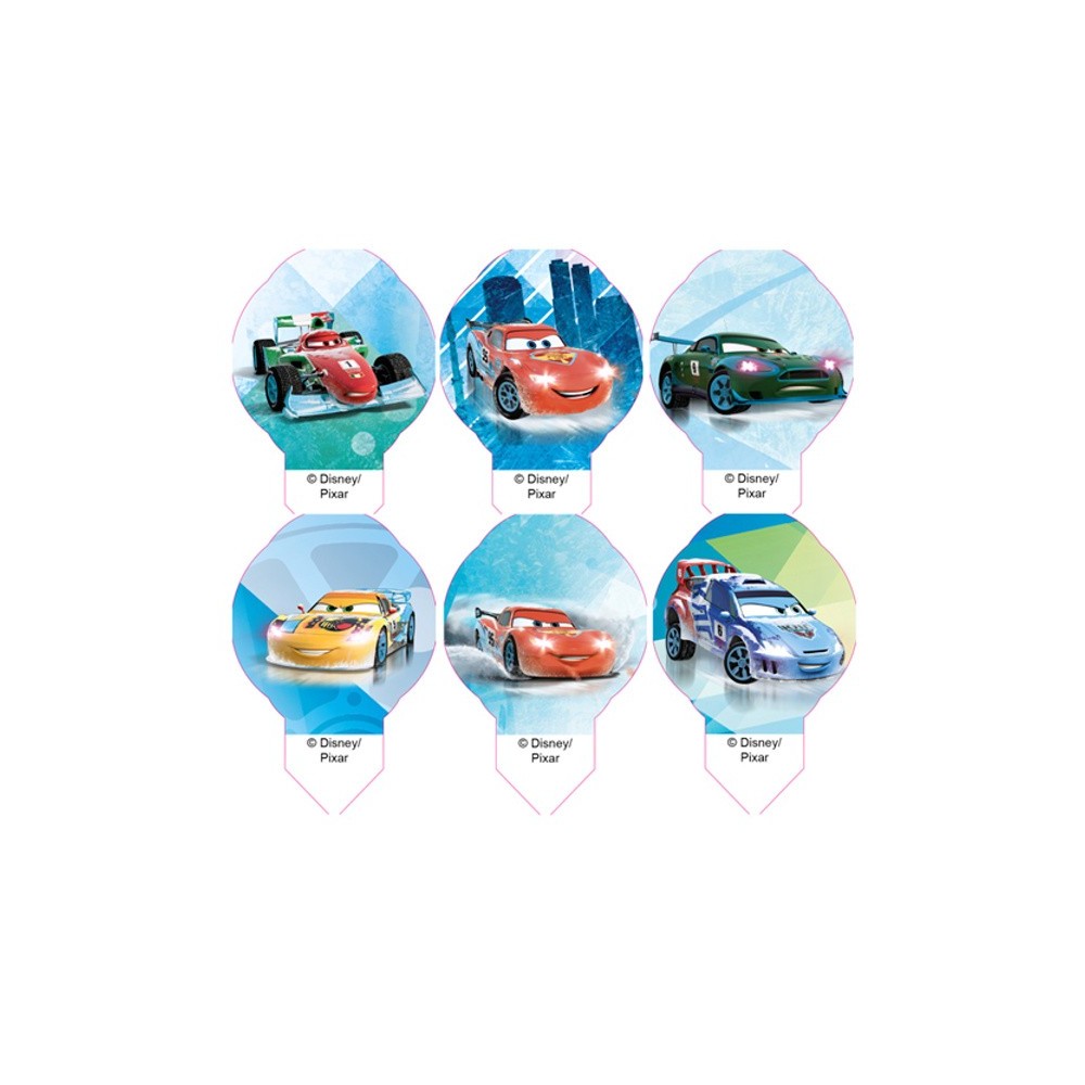 Disney Edible Paper MIX Cars mini - 12pcs