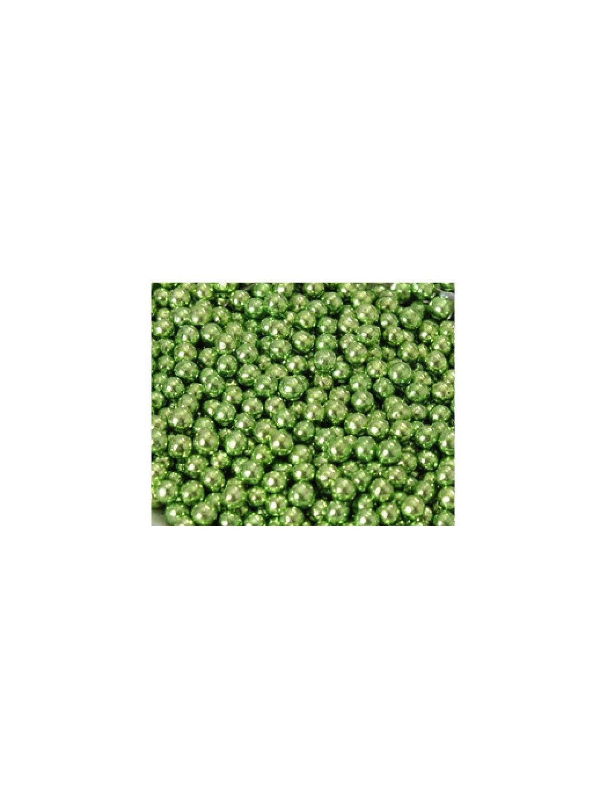 Cukrové perličky 6mm - zelené - 50g