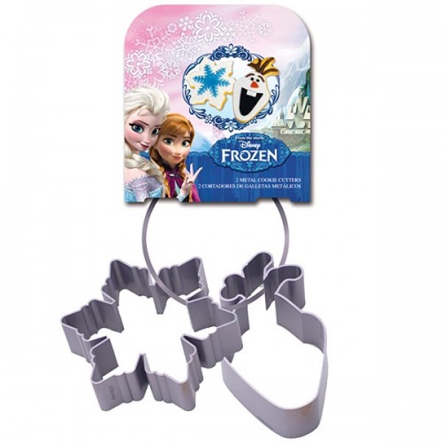 Large metal Frozen cookie cutters - 2 pieces