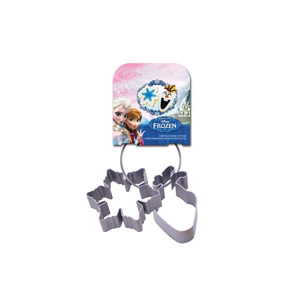 Large metal Frozen cookie cutters - 2 pieces