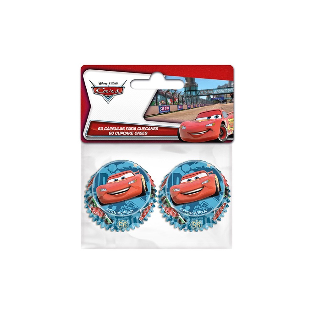 Duże mini koszyczki cukiernicze - Cars 60 szt.