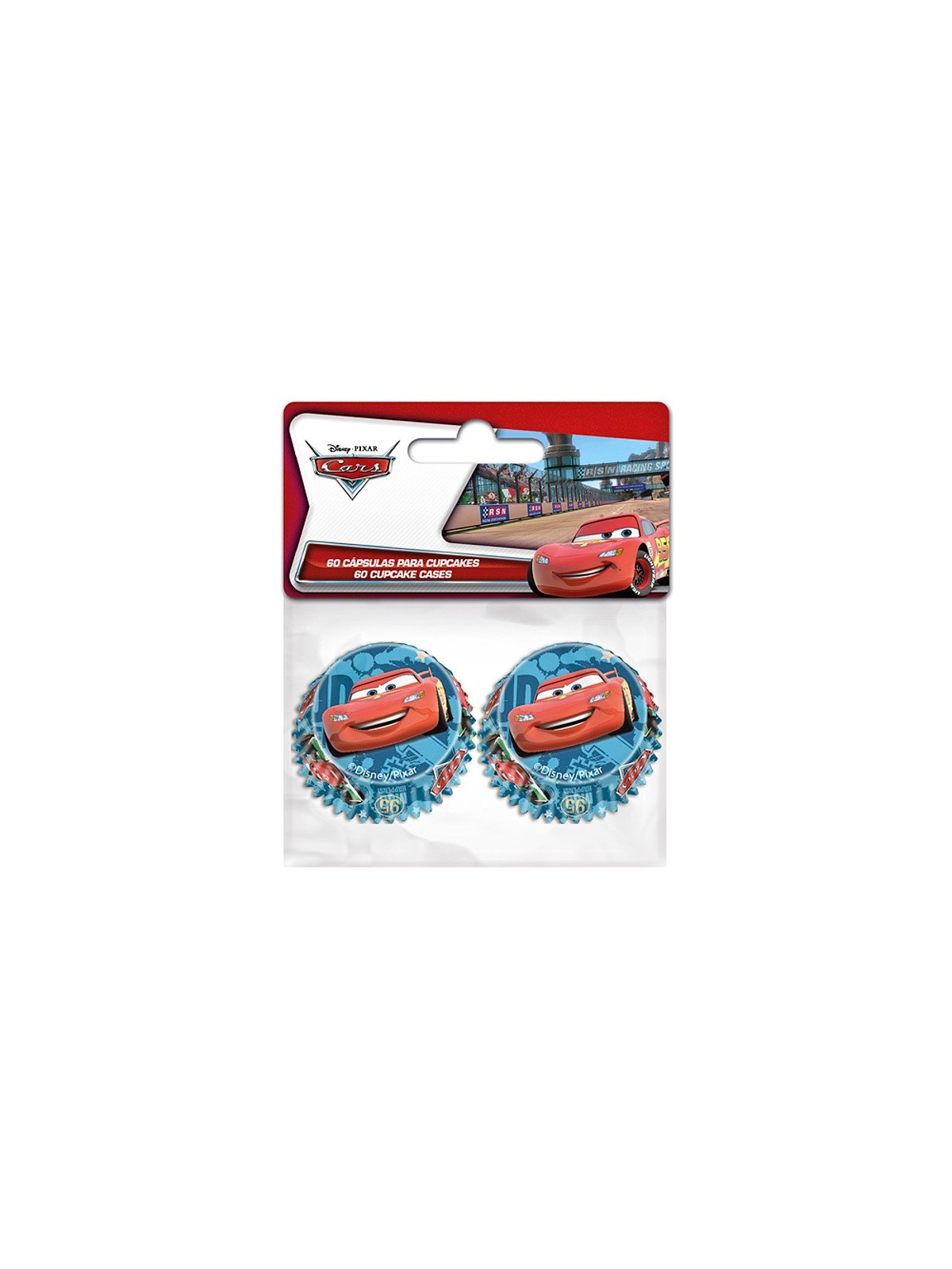 Duże mini koszyczki cukiernicze - Cars 60 szt.