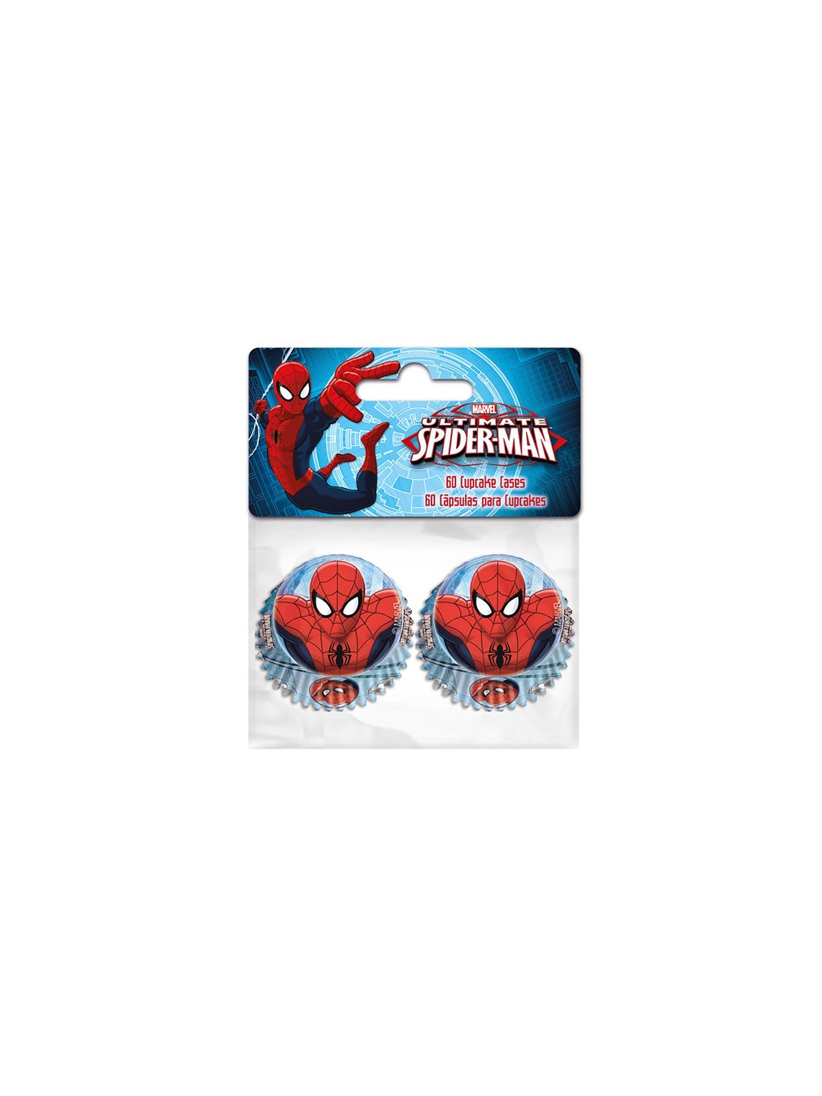 Stor Mini Baking Cups - Spiderman 60stück