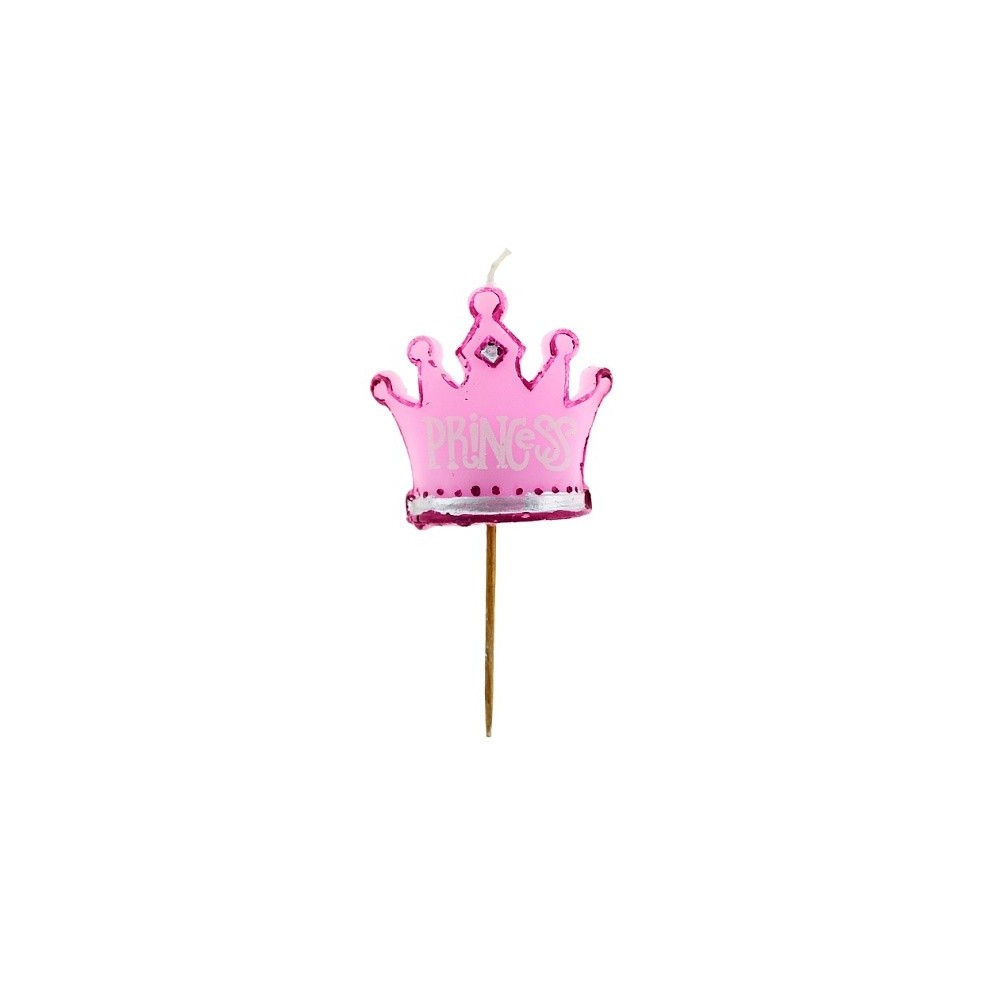 Cake candle - Crown Princess - 1pc