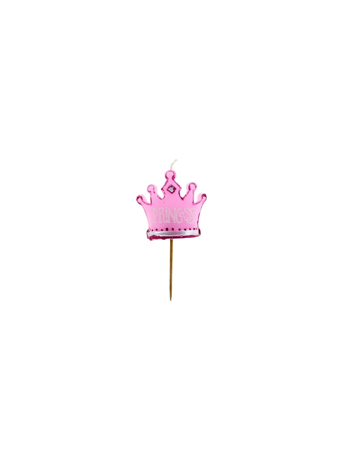 Cake candle - Crown Princess - 1pc