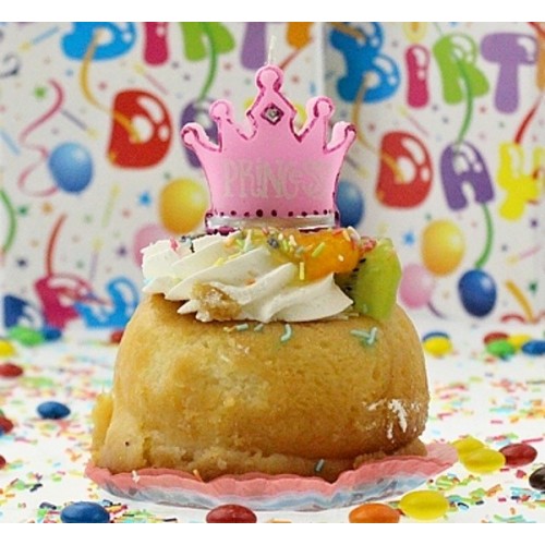 Cake candle - Princess crown - 1 piece