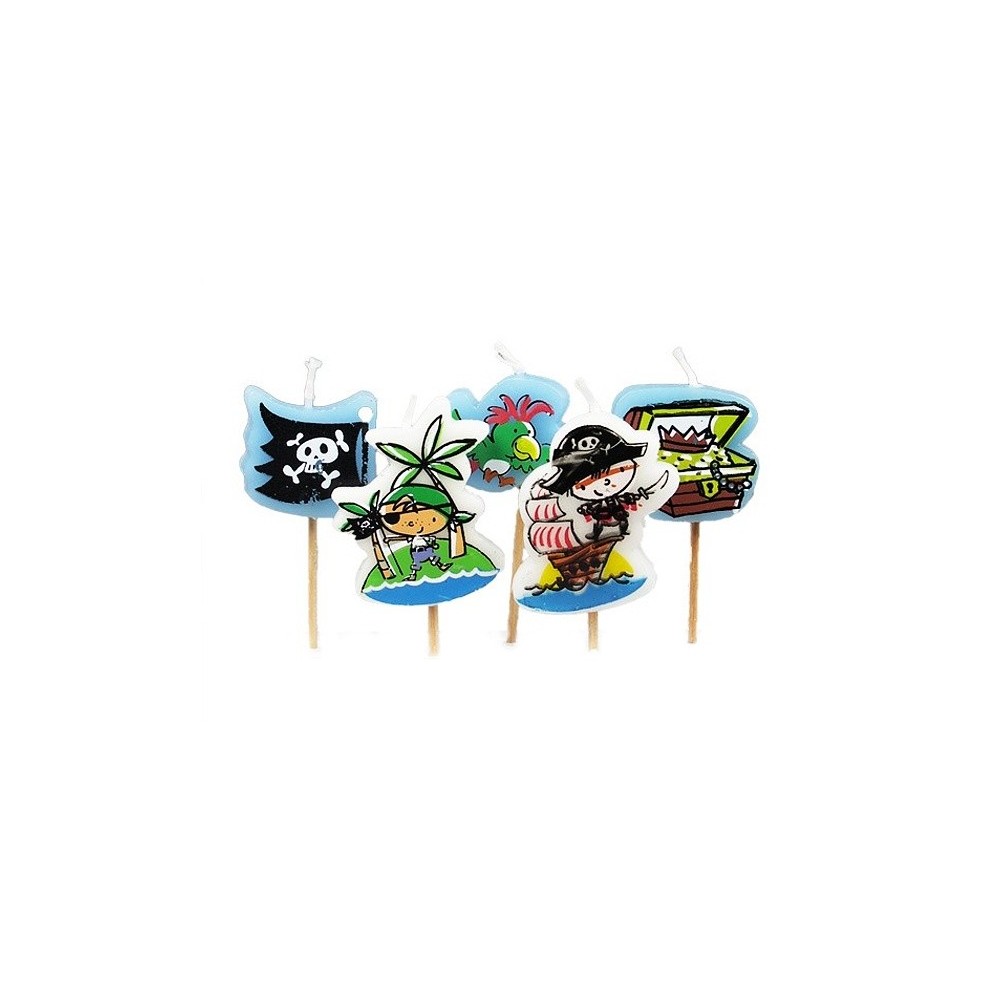 Cake candle - pirates - 5 pcs