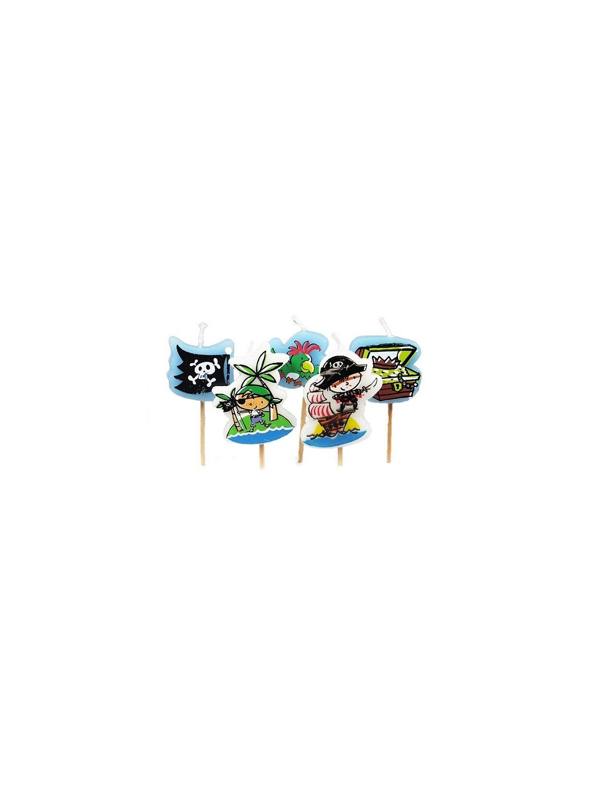 Cake candle - pirates - 5 pcs